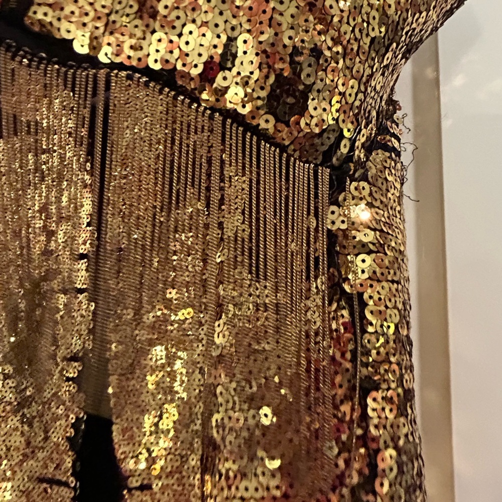 Gold Sequin Jacket - image 8